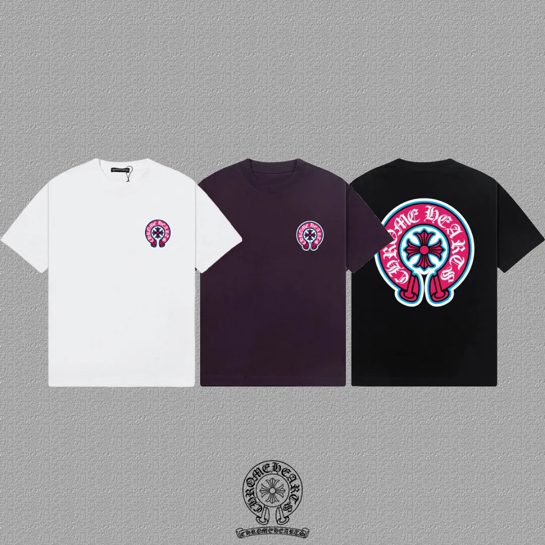 [CH ] 2026FW T LOGO Premium 26s Same Style ：Black White Purple Size：S M L XL 2XL